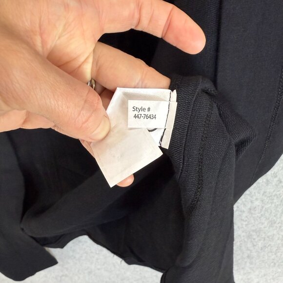 Mod-O-Doc Black Open Front Cardigan Duster Pockets SS Womens Size Medium NWT - Picture 12 of 16